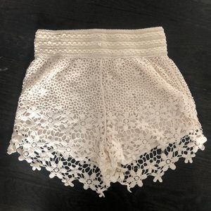 lace shorts